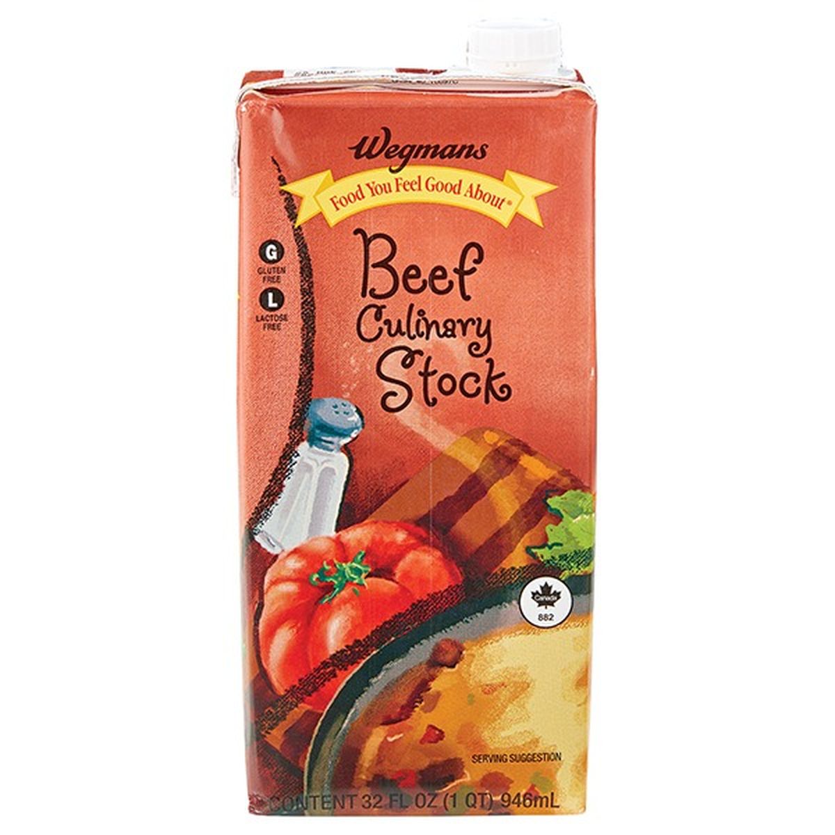 Calories in Wegmans Culinary Beef Stock