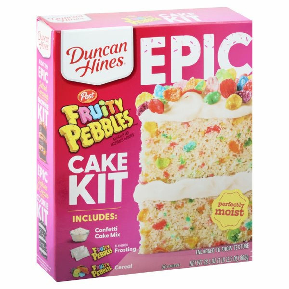 Calories in Duncan Hines Epic Cake Kit, Fruity Pebbles