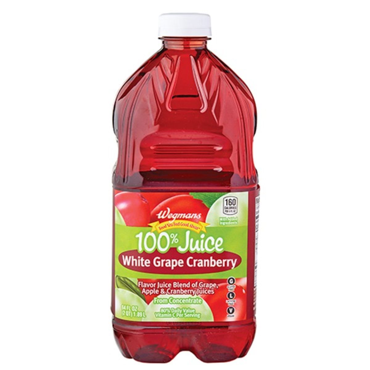 Calories in Wegmans 100% White Grape Cranberry Juice Blend