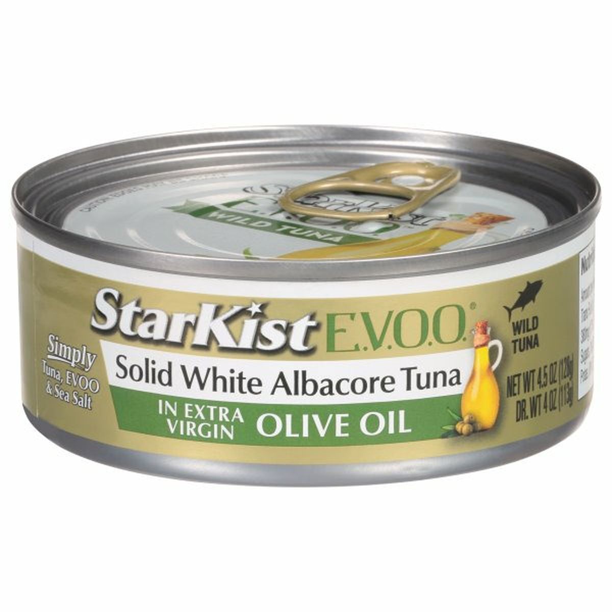 Calories in StarKist Tuna, Albacore, Solid White, in Extra Virgin Olive Oil