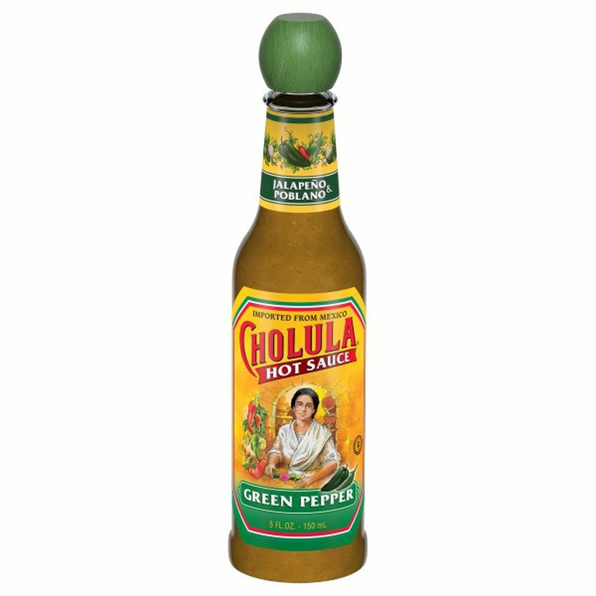 Calories in Cholulas  Hot Sauce, Green Pepper