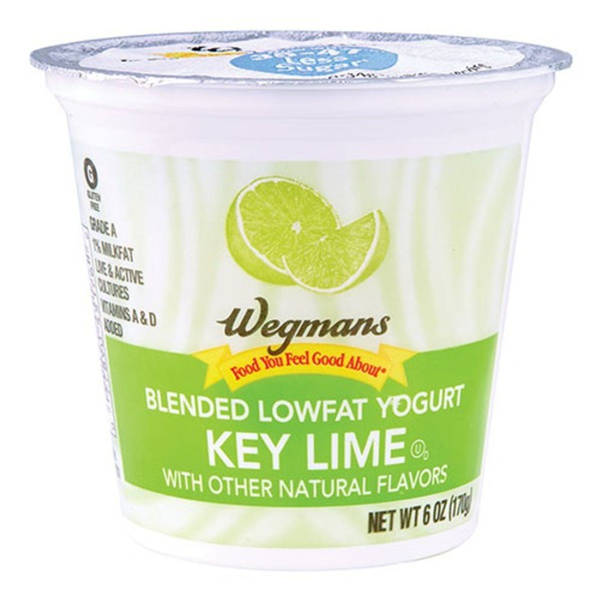 Calories in Wegmans Lowfat Blended Key Lime Yogurt