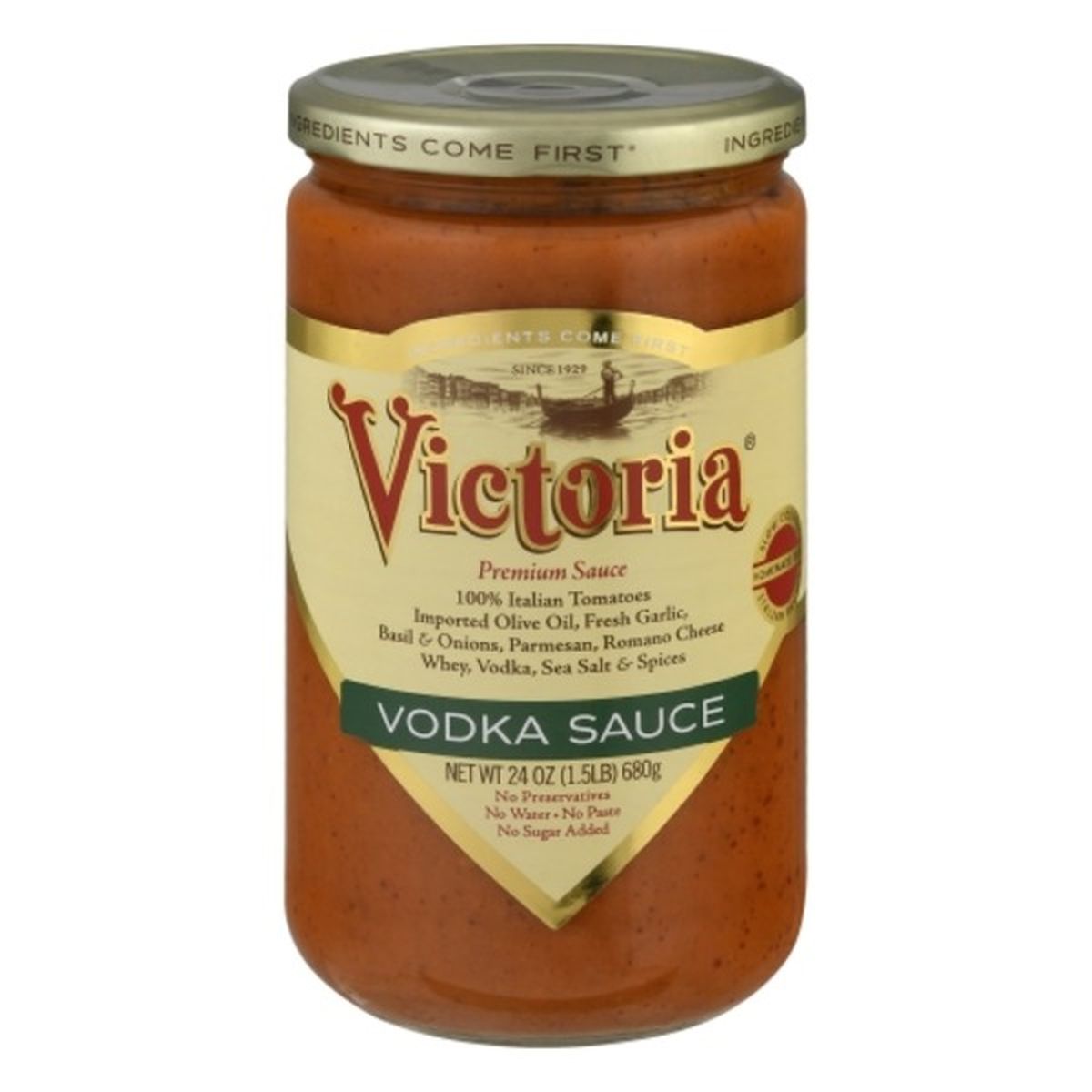 Calories in Victoria Sauce, Vodka, Premium