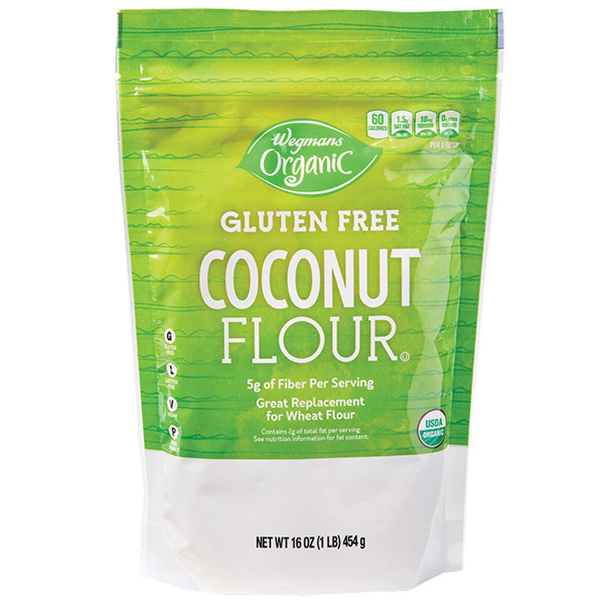 Calories in Wegmans Organic Gluten Free Coconut Flour