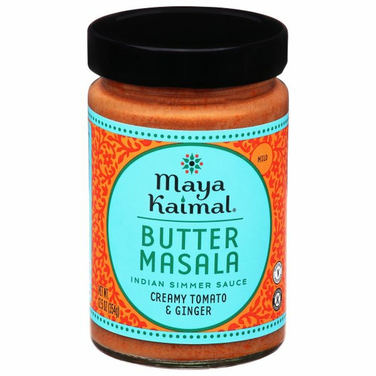 Calories in Maya Kaimal Indian Simmer Sauce, Butter Masala, Mild
