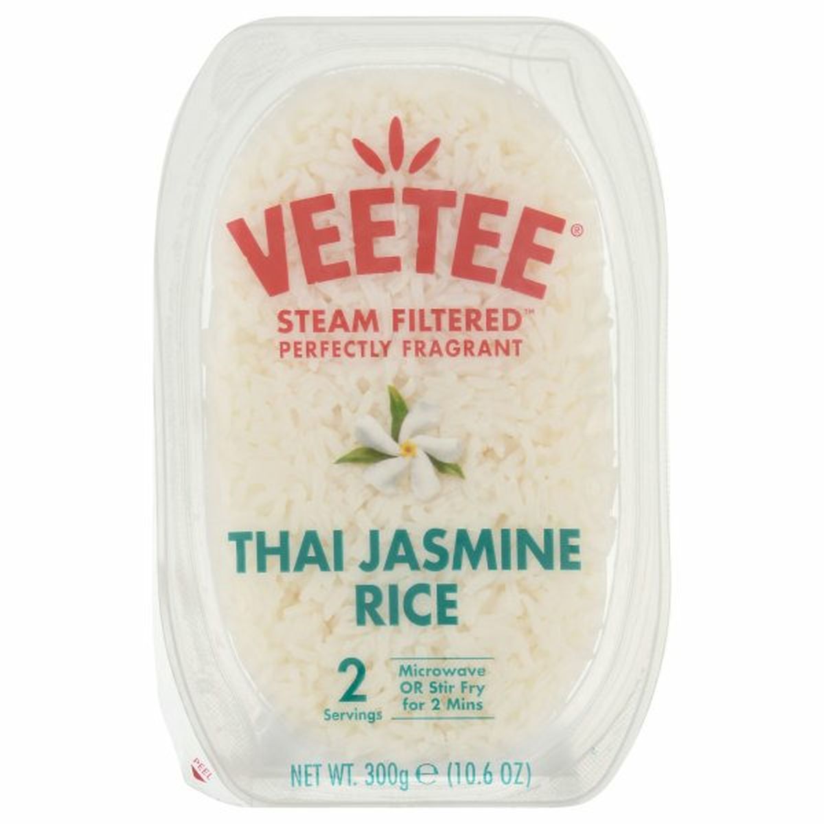 Calories in Veetee Steam Filtered Jasmine Rice, Thai