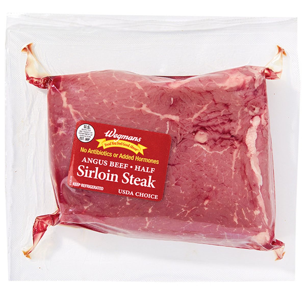 Calories in Wegmans Choice Angus Half Sirloin Steak