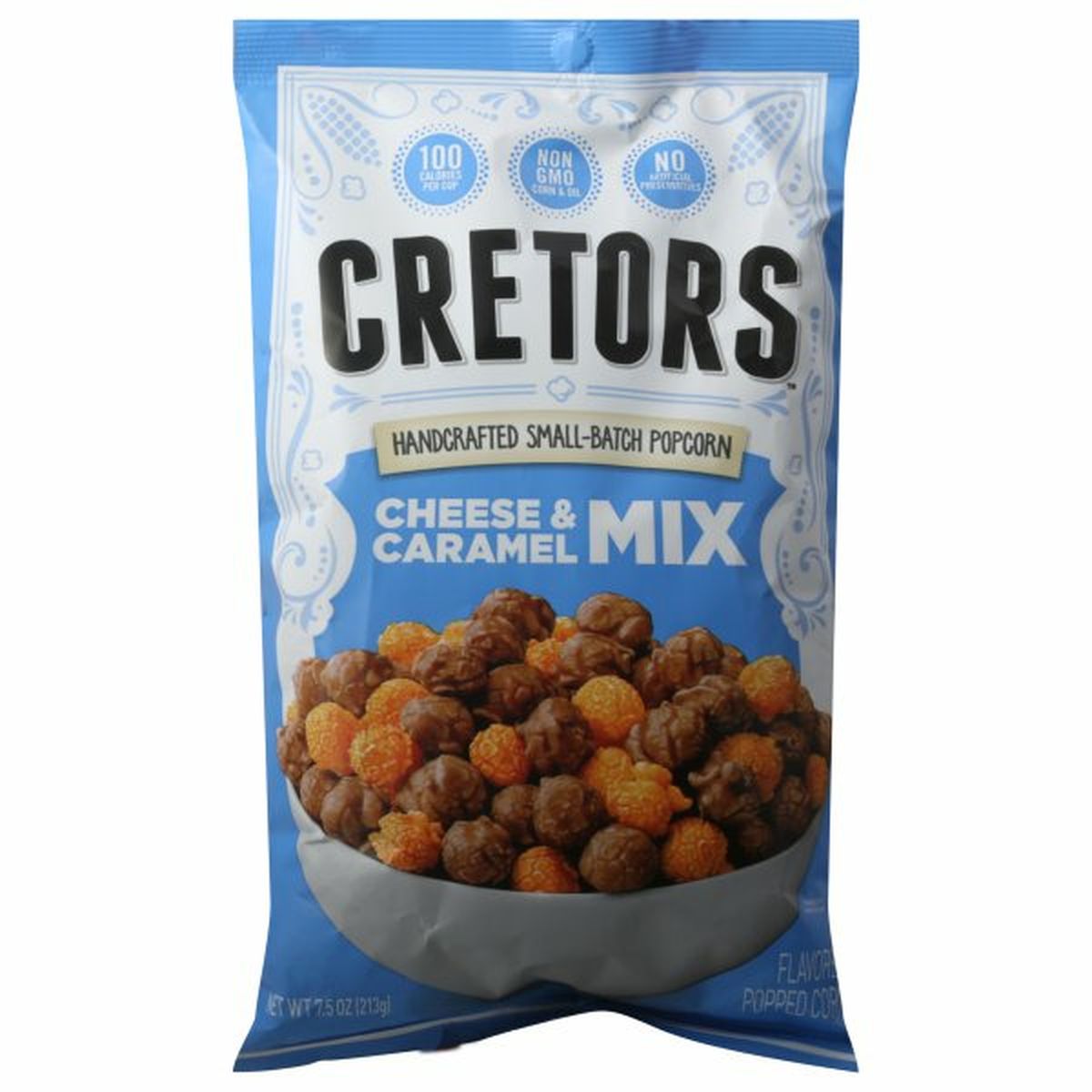 Calories in Cretors Popcorn, Cheese & Caramel Mix