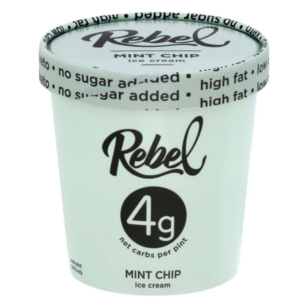 Calories in Rebel Ice Cream, Mint Chip