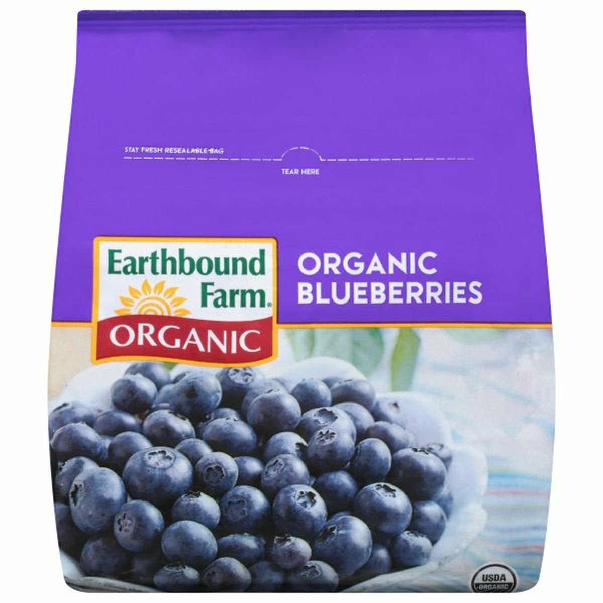 Calories in Earthbound Farms Blueberries, Organic