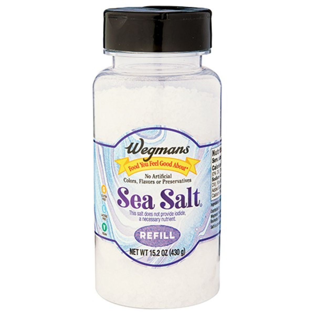 Calories in Wegmans Sea Salt Refill