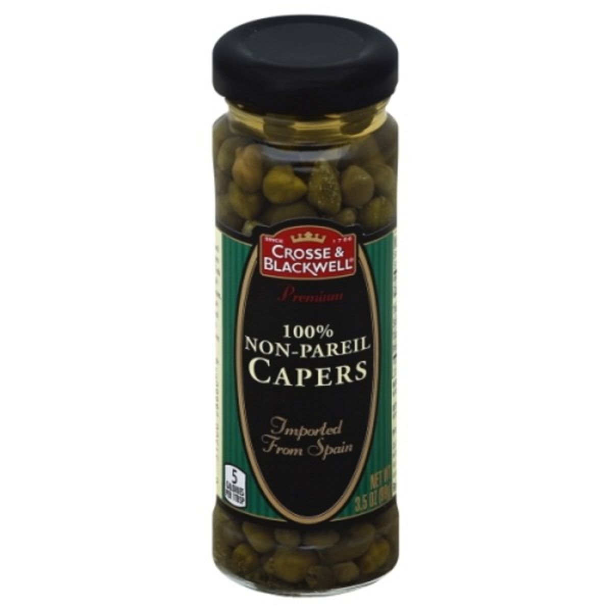 Calories in Crosse & Blackwell Capers, 100% Non-Pareil
