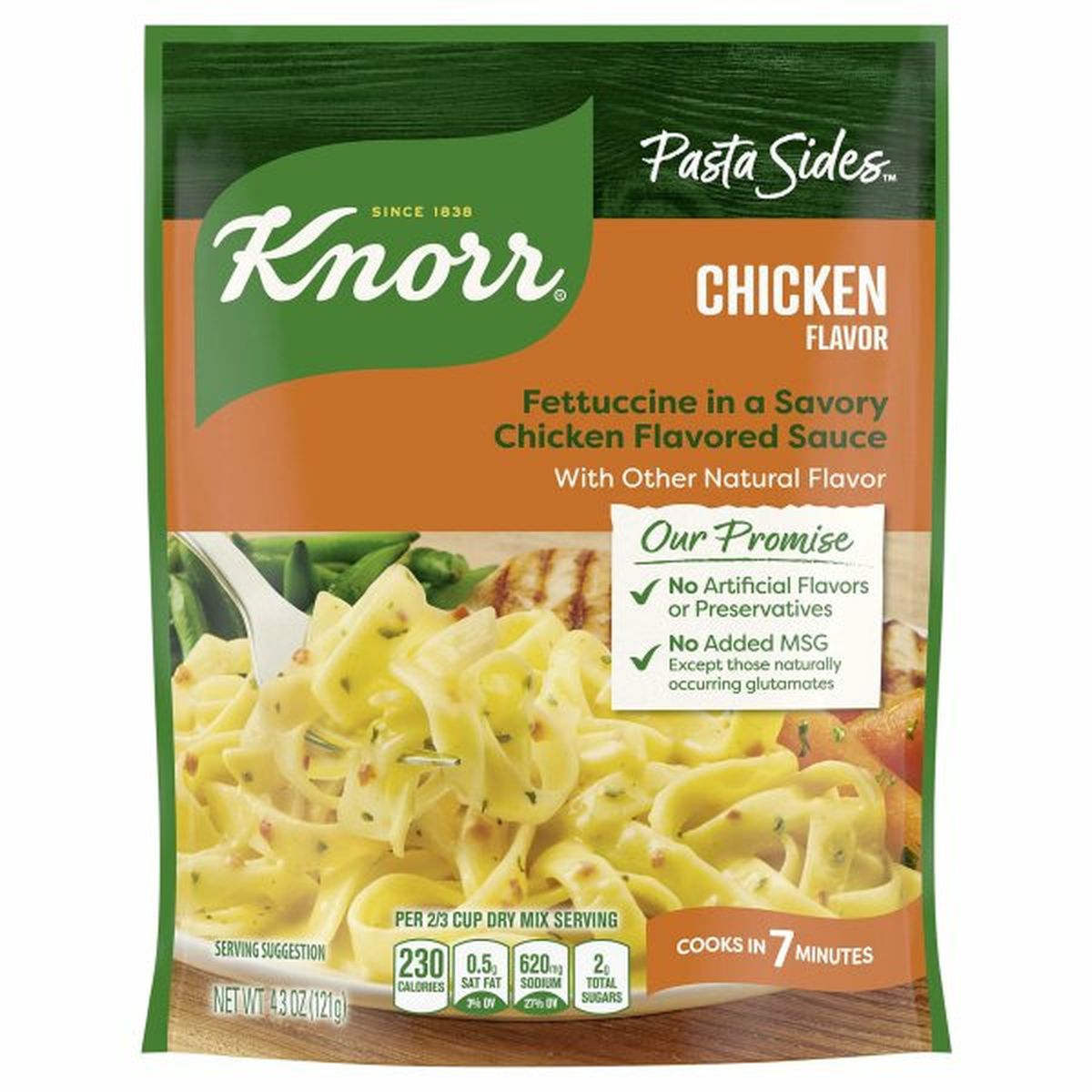 Calories in Knorr Pasta Sides, Chicken Flavor