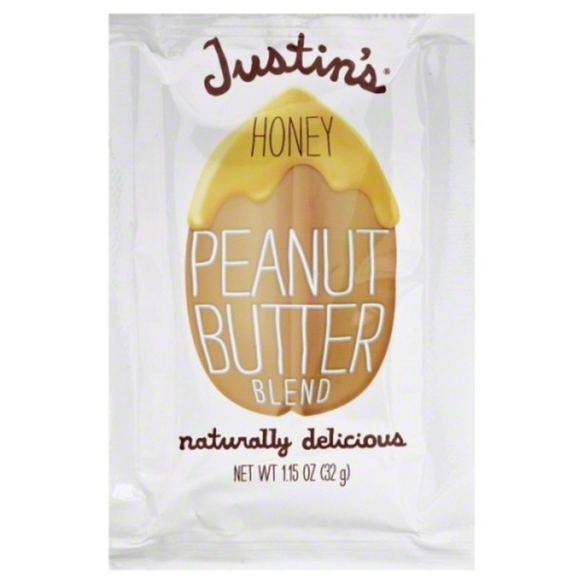 Calories in Justin's Peanut Butter Blend, Honey