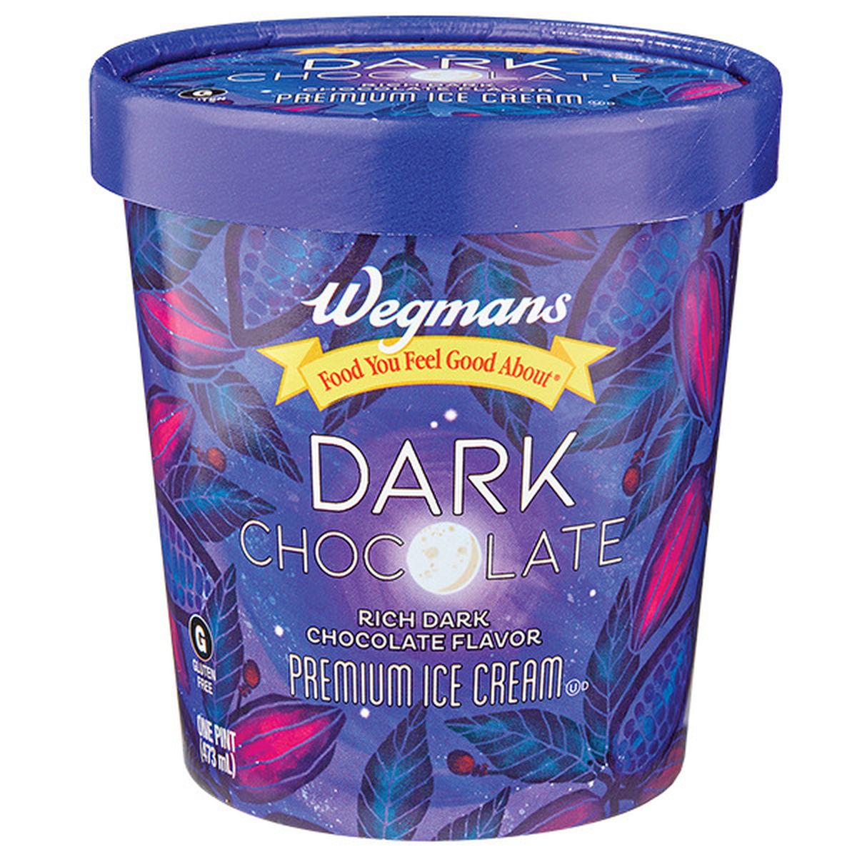 Calories in Wegmans Dark Chocolate Premium Ice Cream