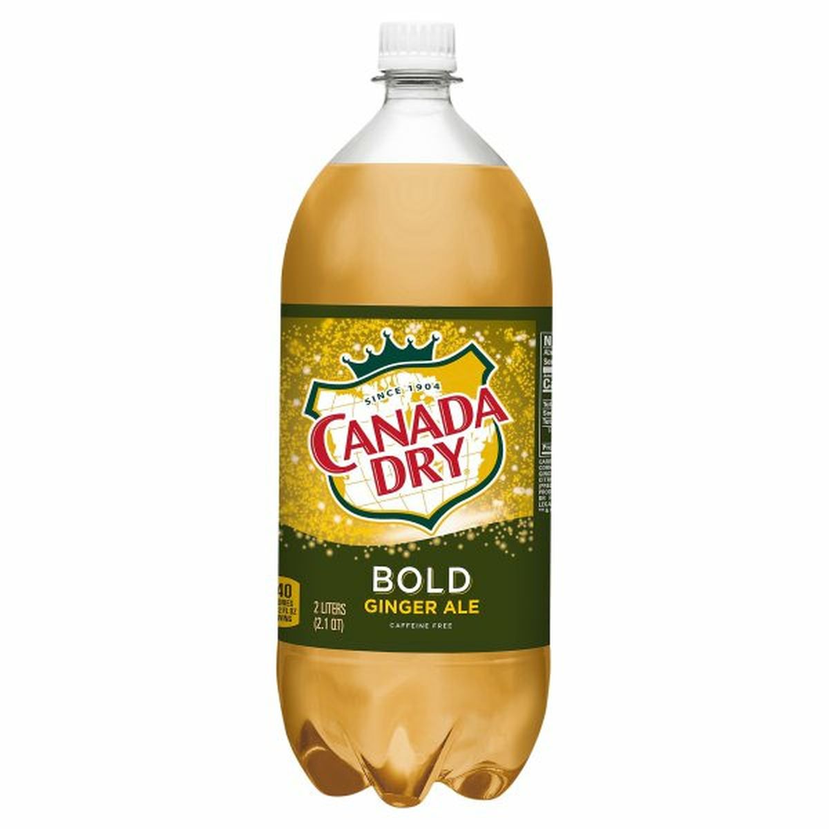 Calories in Canada Dry Ginger Ale, Caffeine Free, Bold
