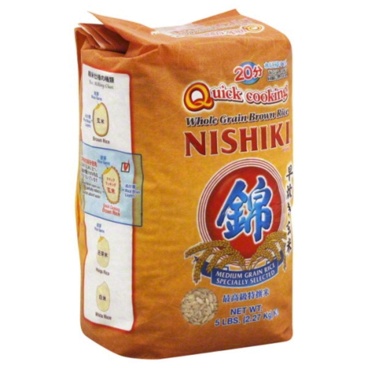 Calories in Nishiki Brown Rice, Whole Grain