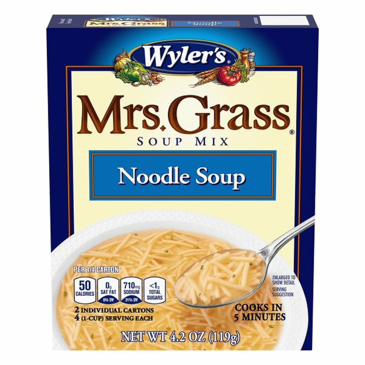 Calories in Mrs. Grass Mrs. Grass Soup Mix, Noodle Soup