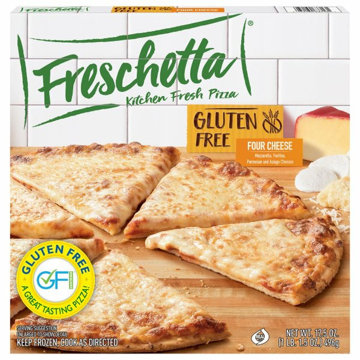 Calories in Freschetta Pizza, Gluten Free, Four Cheese