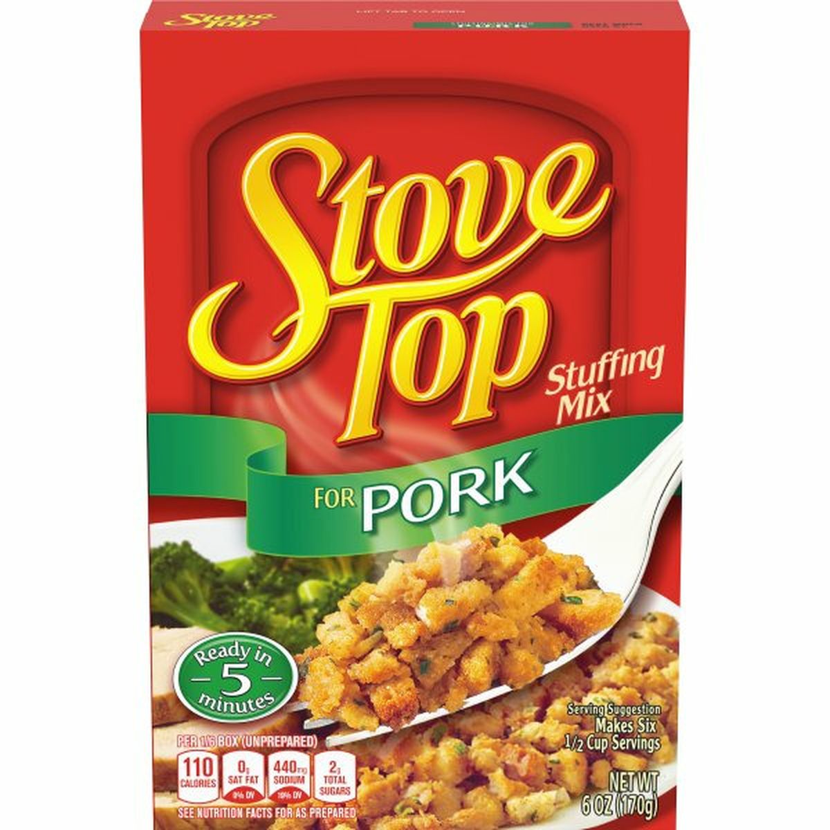 Calories in Kraft Stove Top Stuffing Mix for Pork