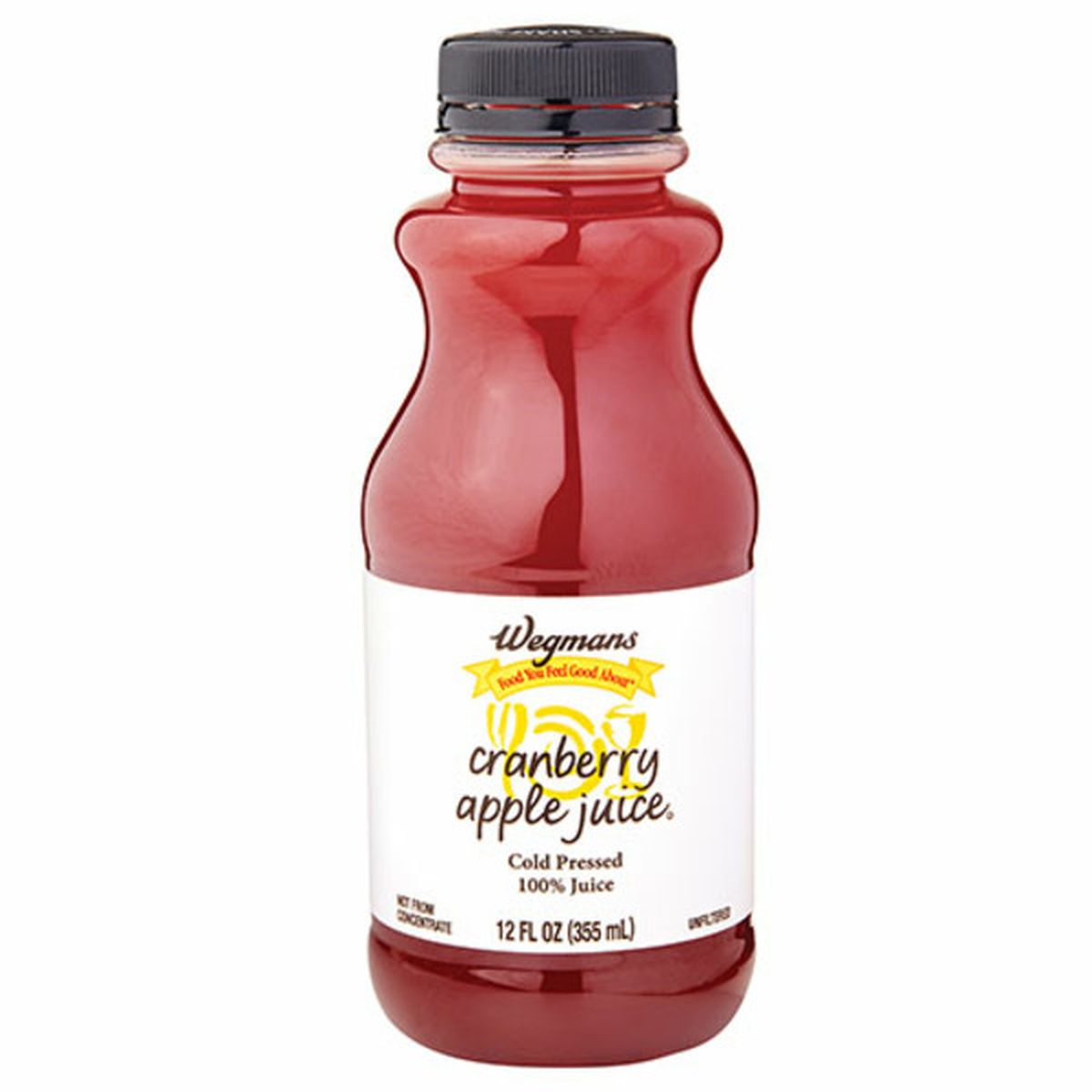 Calories in Wegmans Cold Pressed 100% Juice, Cranberry Apple