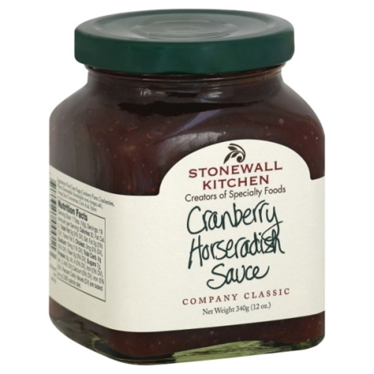 Calories in Stonewall Kitchen Horseradish Sauce, Cranberry