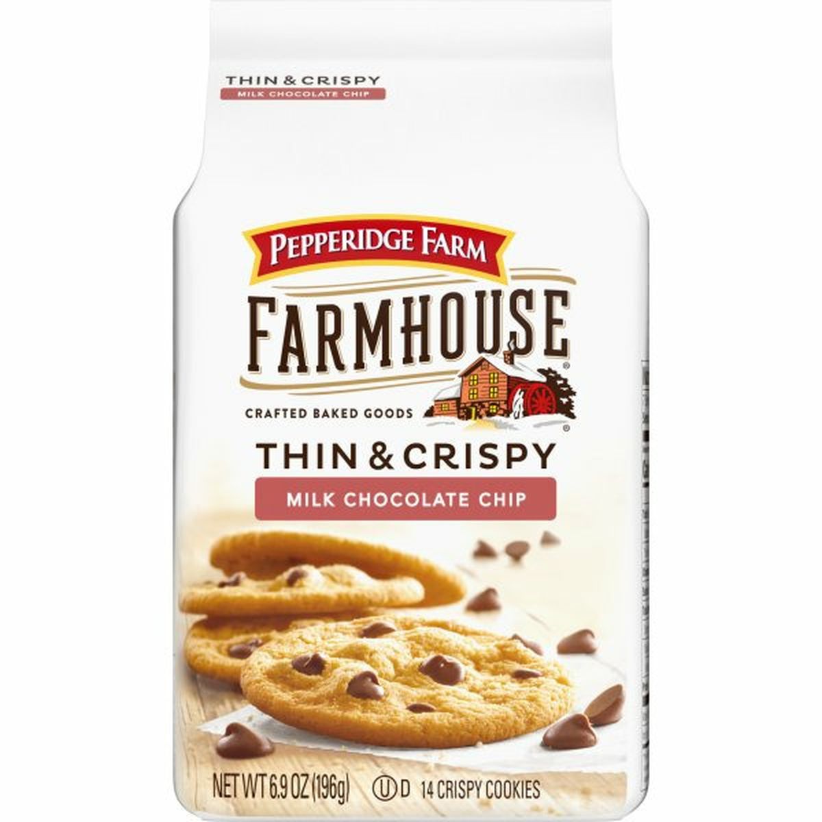 Calories in Pepperidge Farms  Farmhouse Cookies, Milk Chocolate Chip, Thin & Crispy