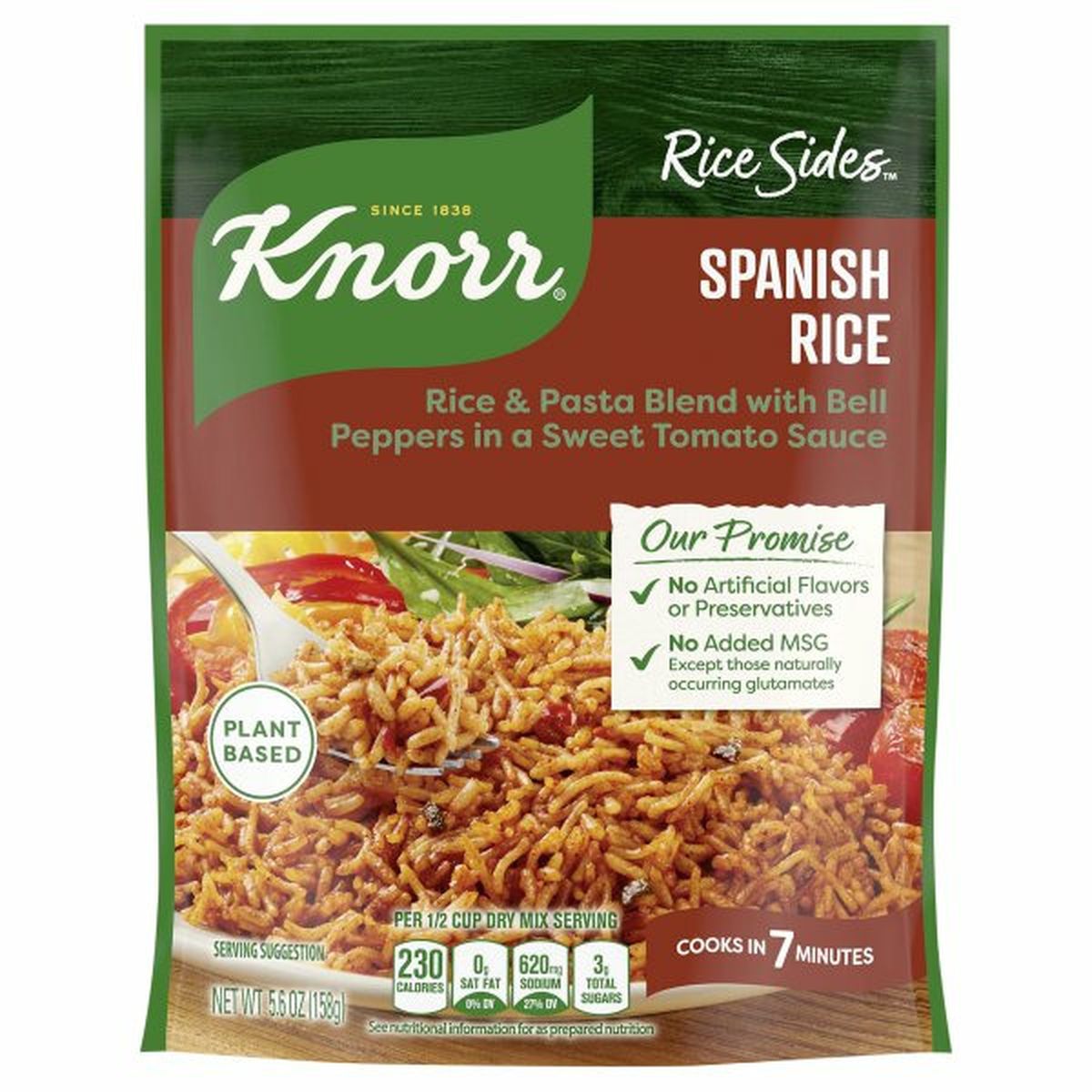 Calories in Knorr Rice Sides, Spanish Rice