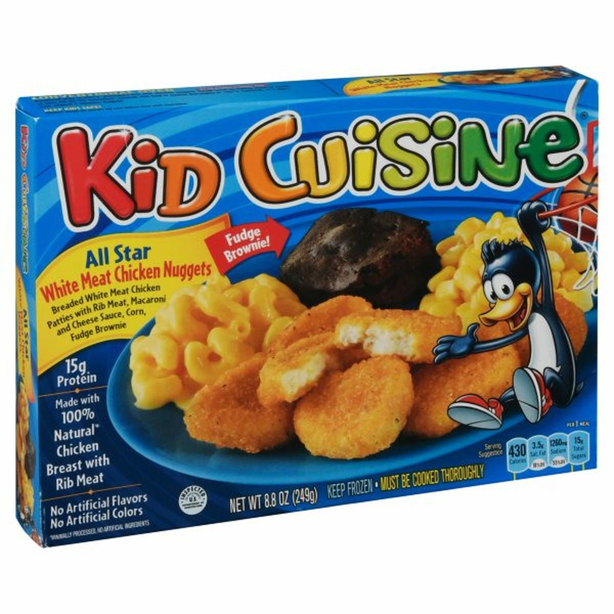 Calories in Kid Cuisine Chicken Nuggets, White Meat, All Star