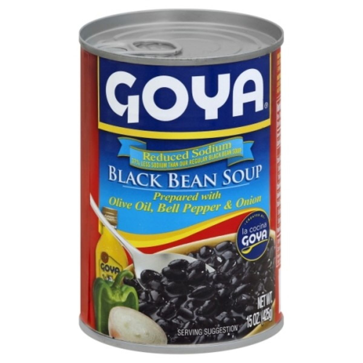 Calories in Goya Soup, Reduced Sodium, Black Bean