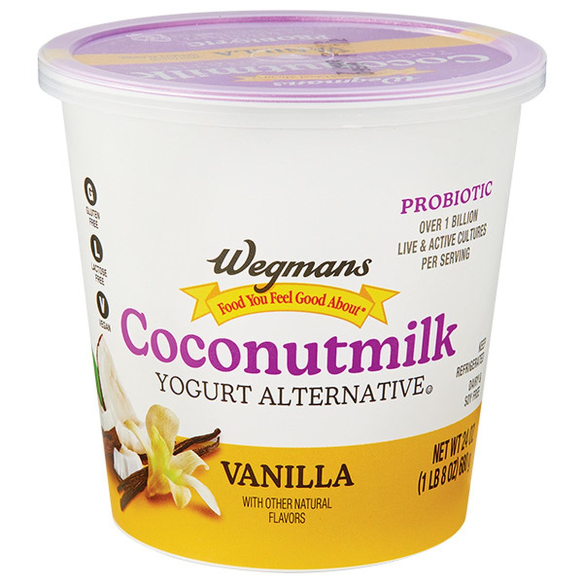 Calories in Wegmans Coconutmilk Yogurt Alternative, Vanilla