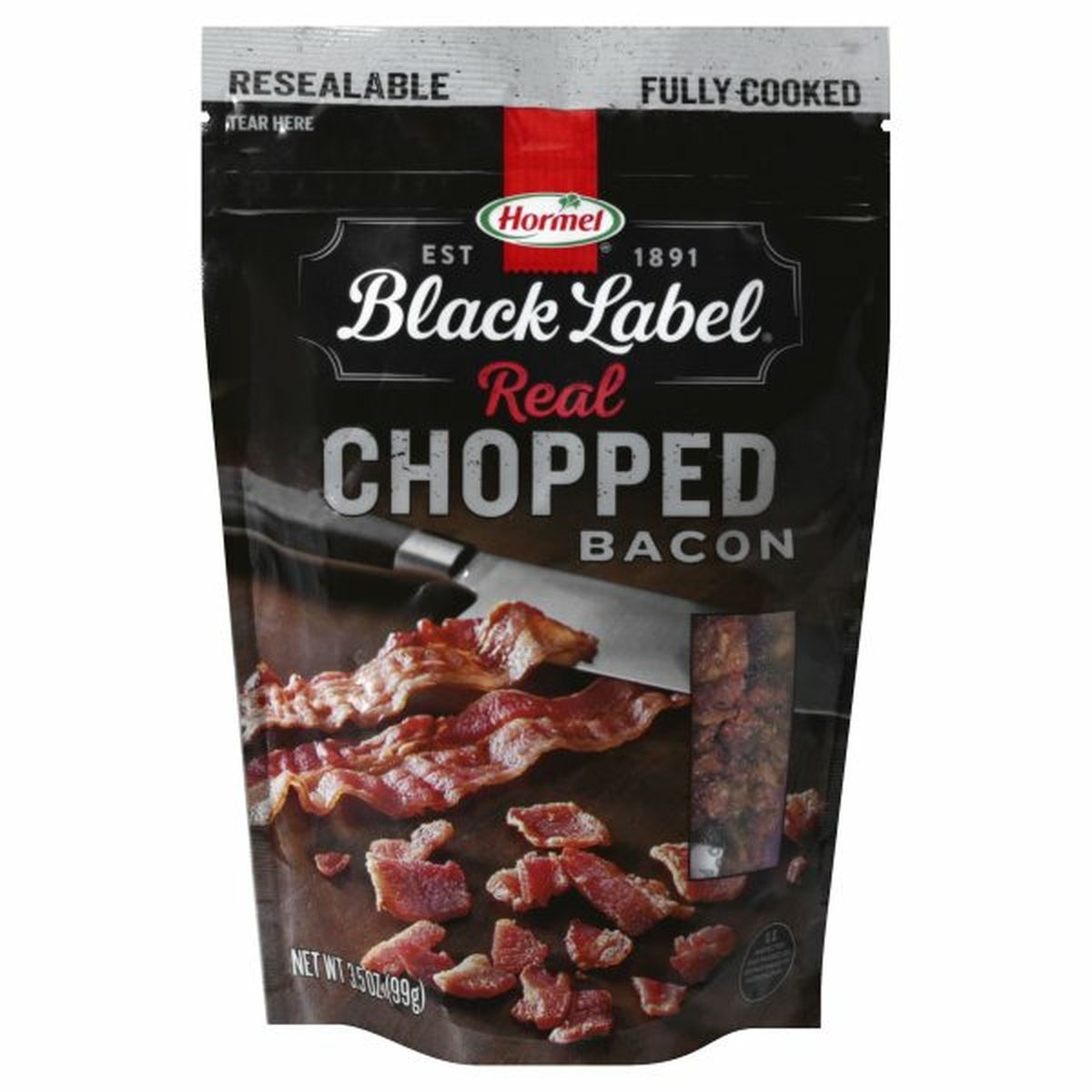 Calories in Black Label Bacon, Chopped