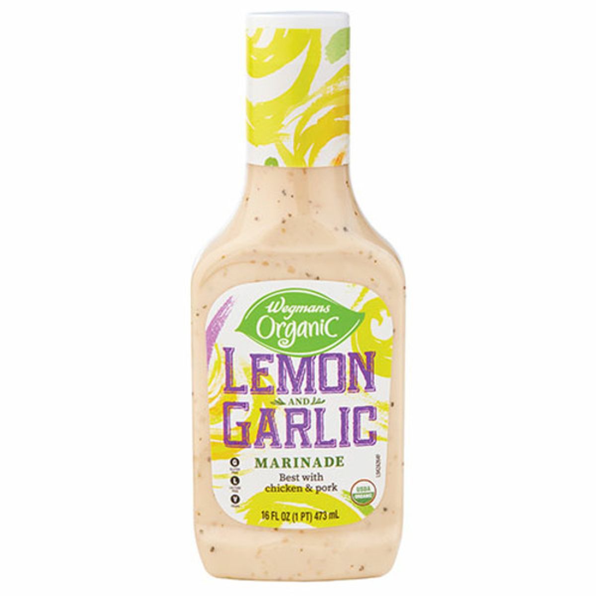 Calories in Wegmans Organic Lemon & Garlic Marinade