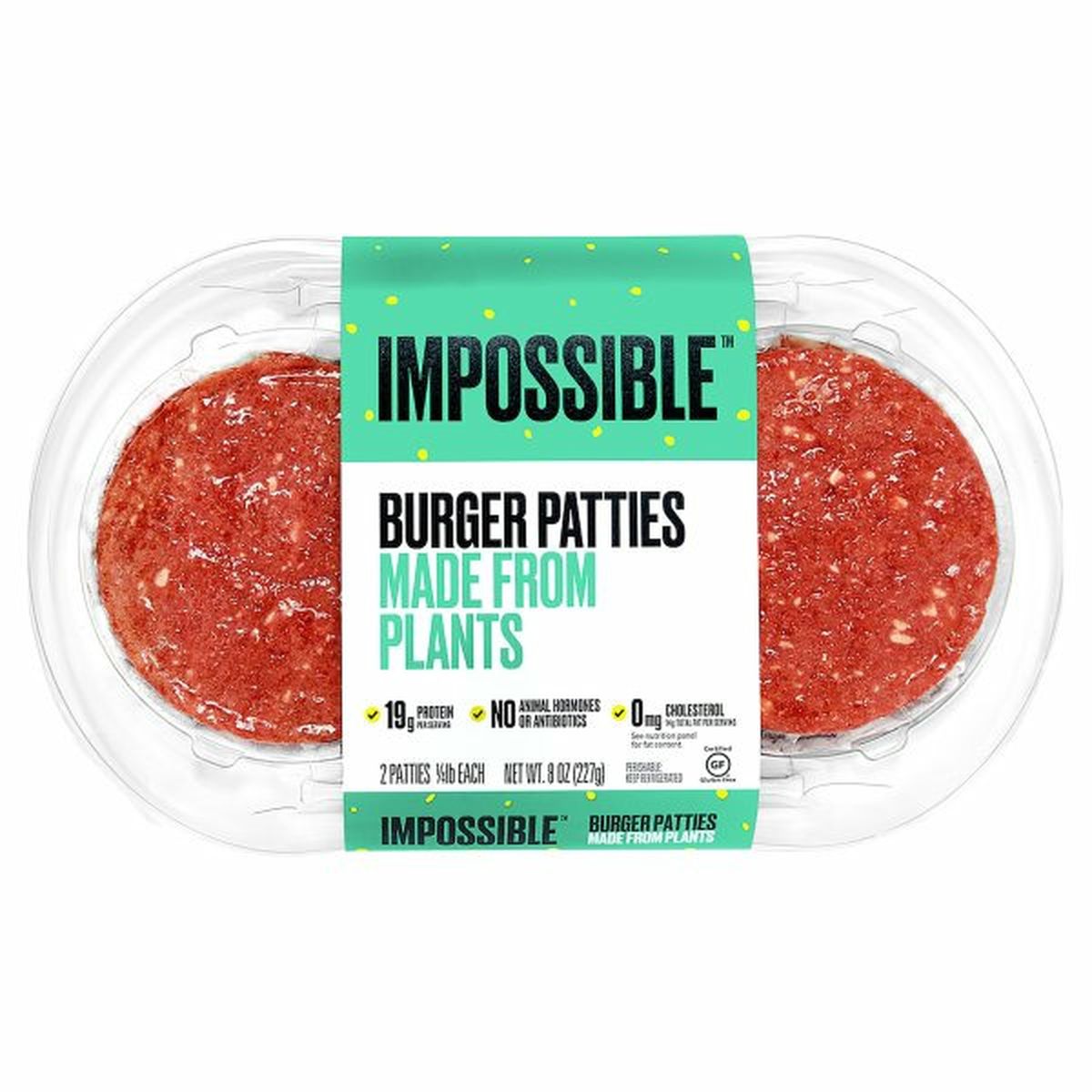 Calories in Impossible Burger Patties