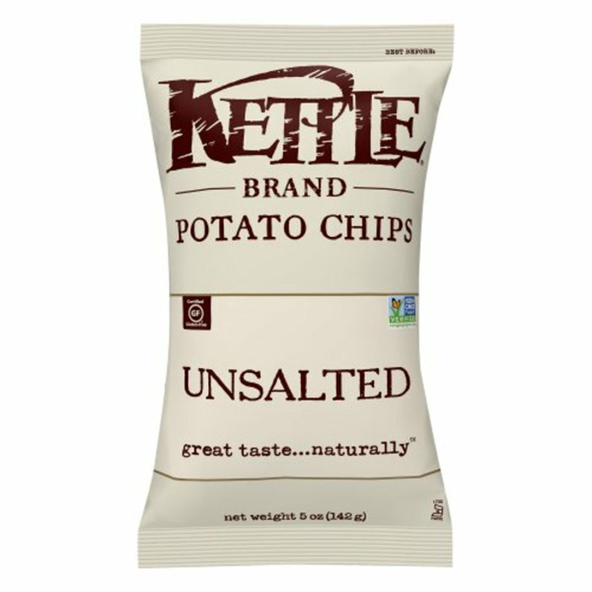 Calories in Kettle Brands Potato Chips, Unsalted