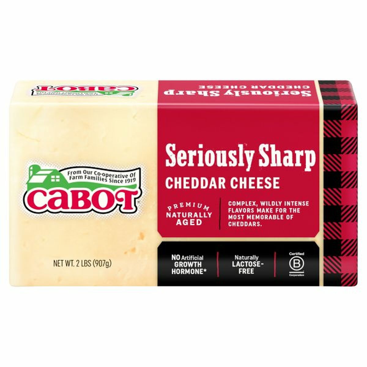 Calories in Cabot Cheese, Cheddar, Seriously Sharp