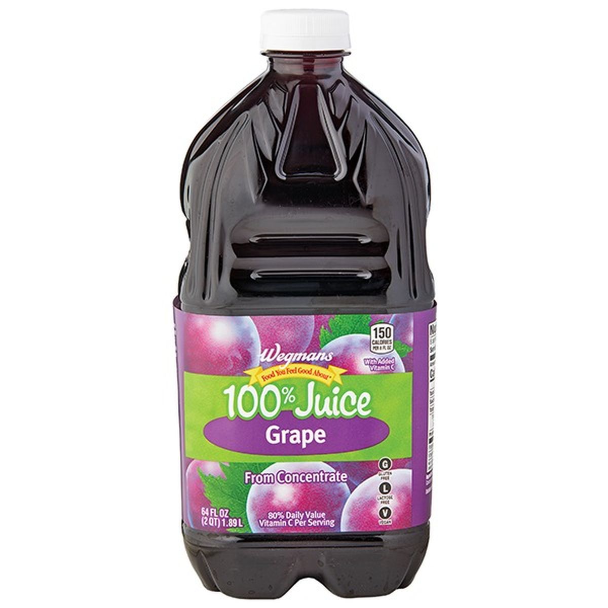 Calories in Wegmans 100% Juice, Grape