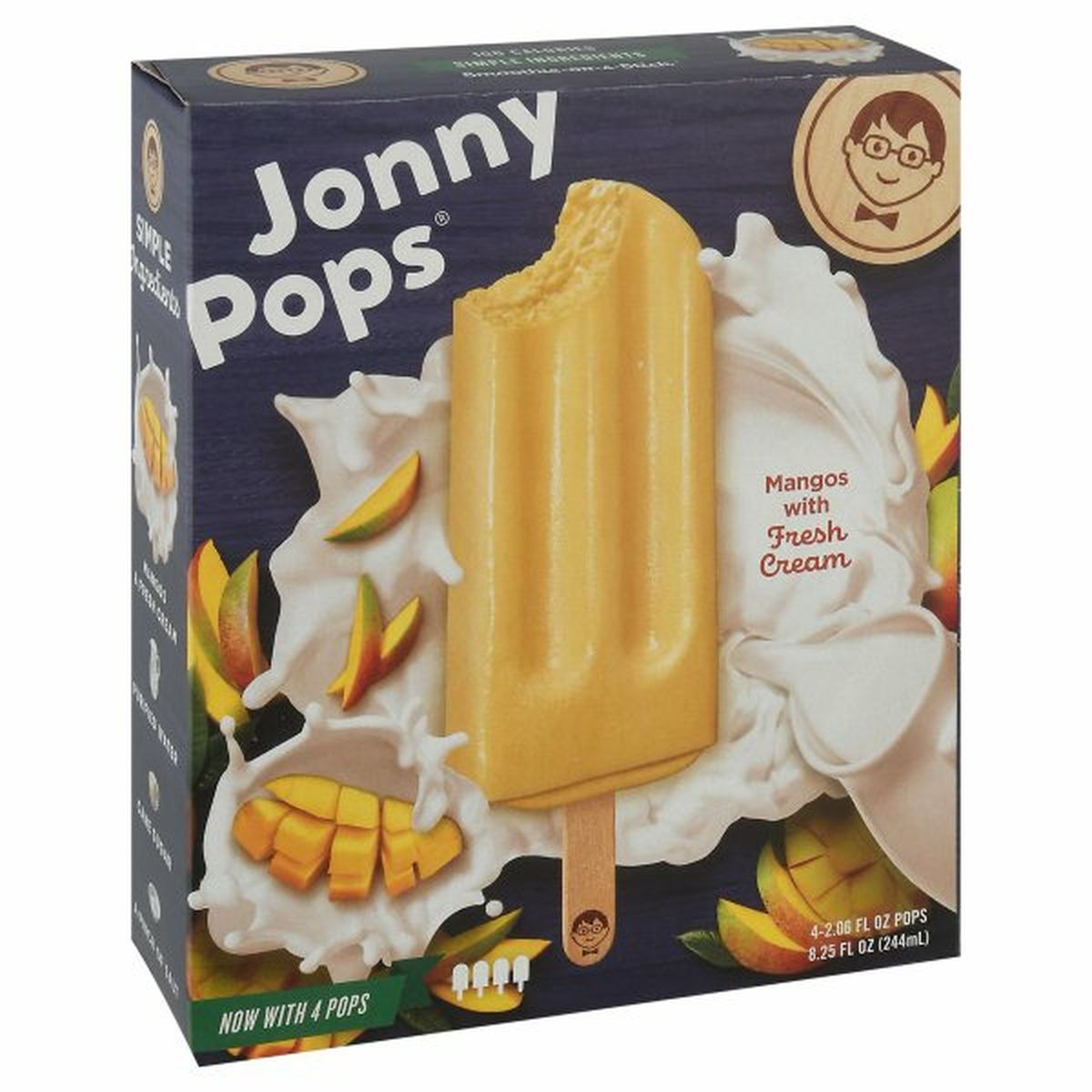 Calories in JonnyPops Pops, Mangos
