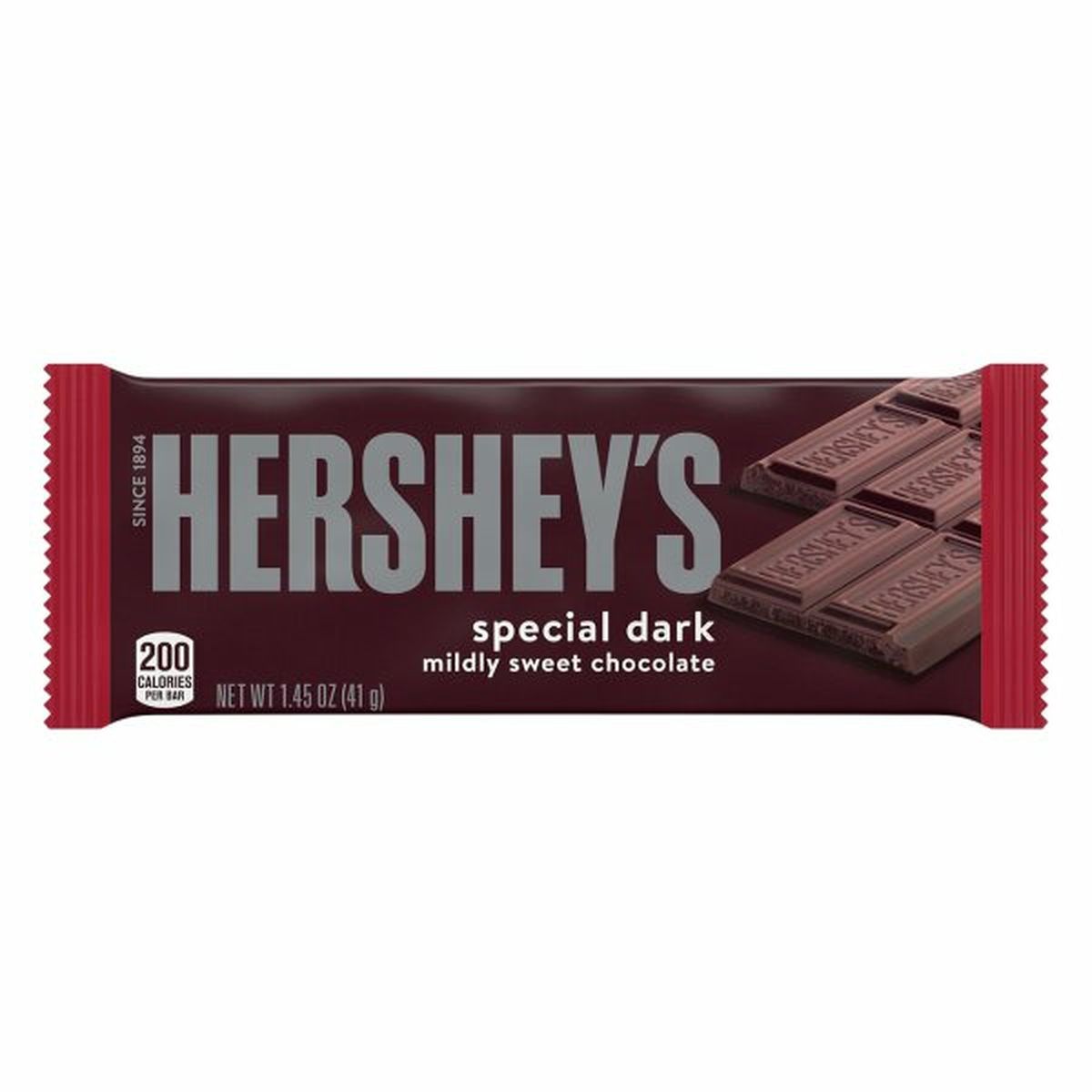 Calories in Hershey's Chocolate, Mildly Sweet, Special Dark