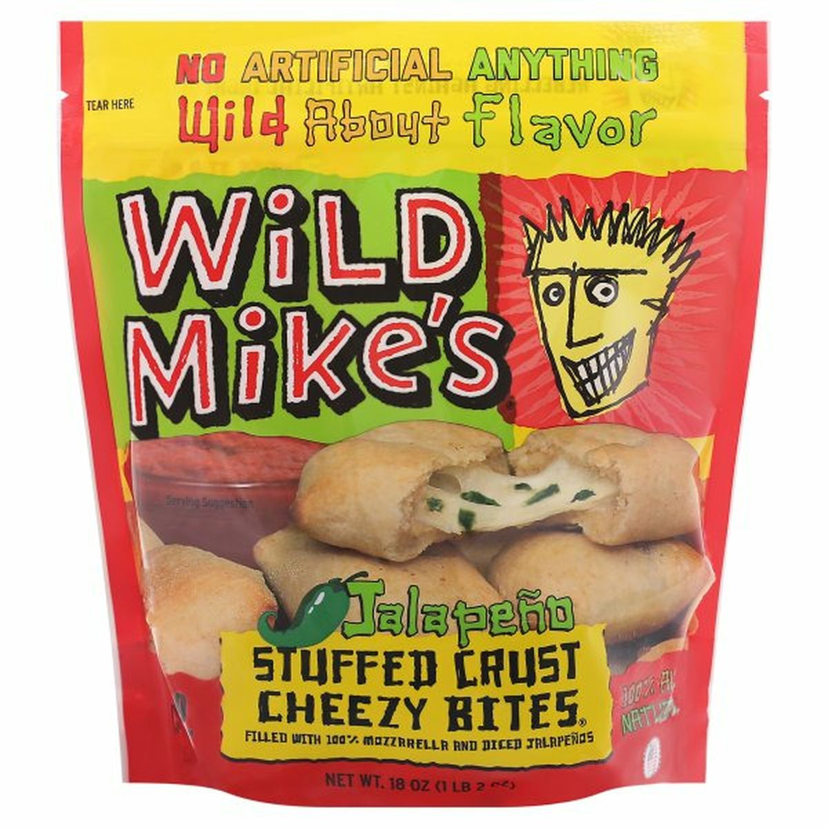Calories in Wild Mike's Cheezy Bites, Stuffed Crust, Jalapeno