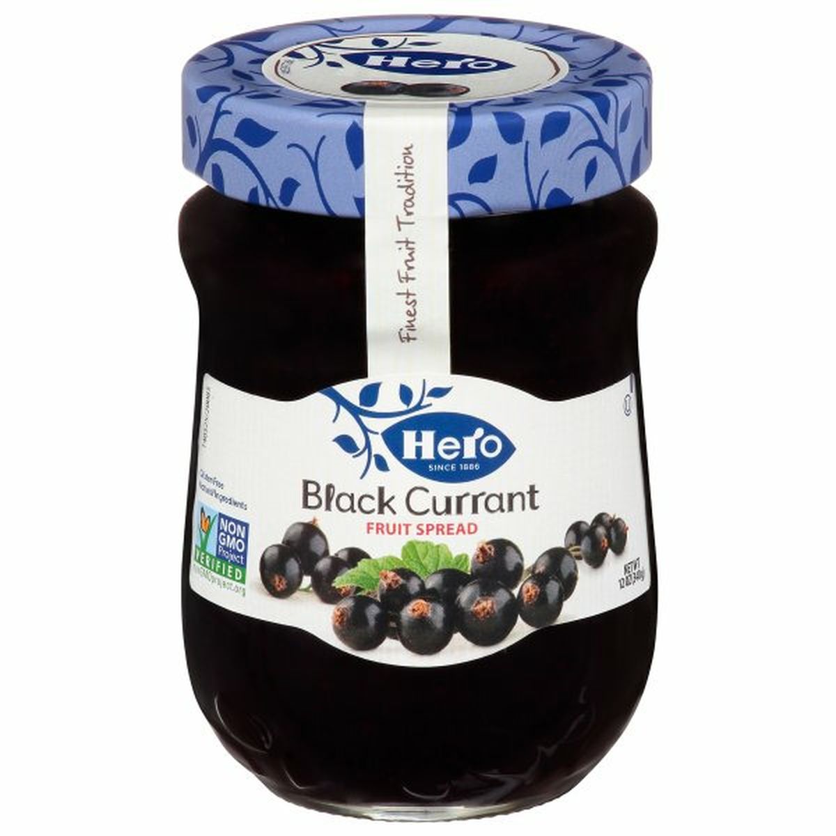 Calories in Hero Fruit Spread, Black Currant