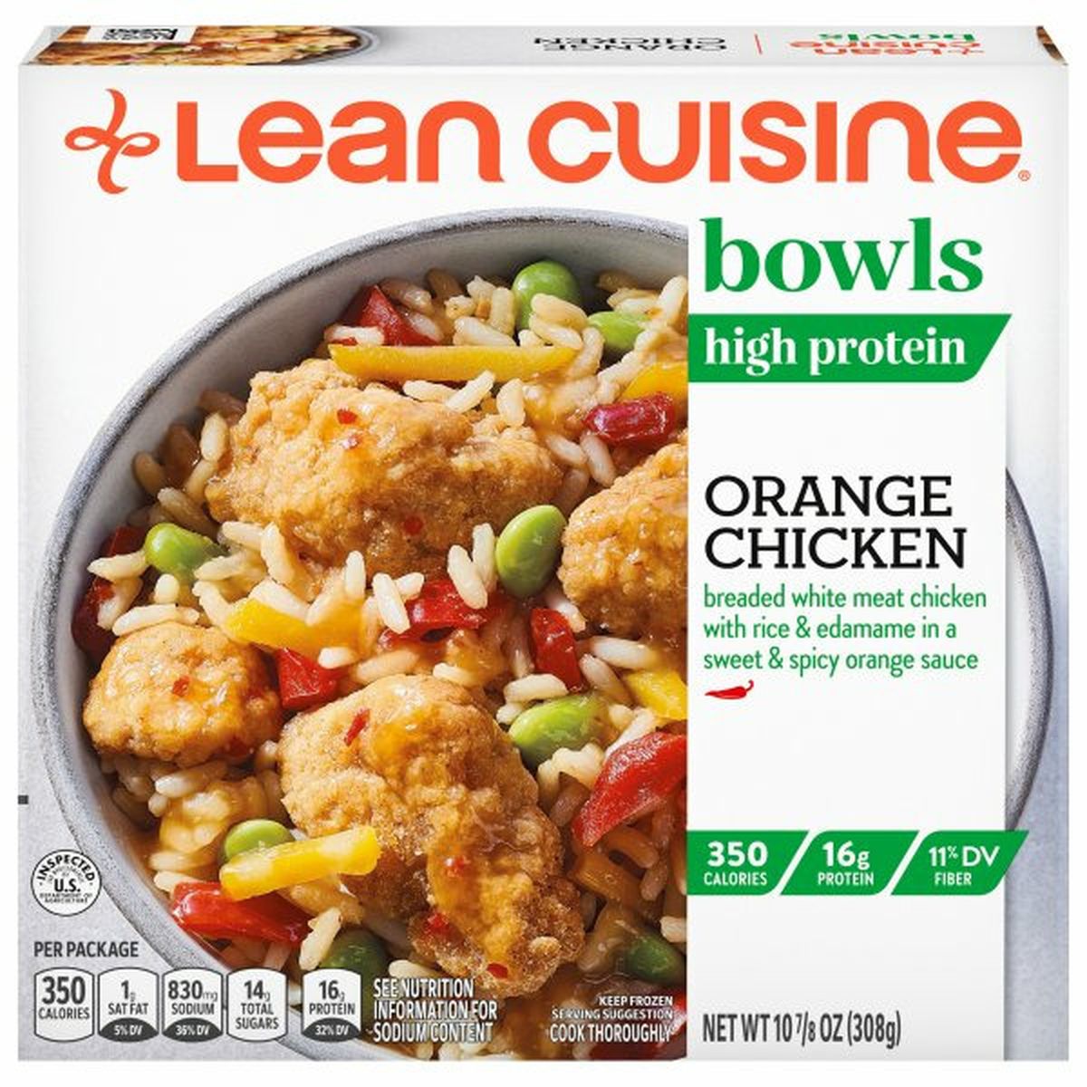 Calories in Life Cuisine Bowls Orange Chicken
