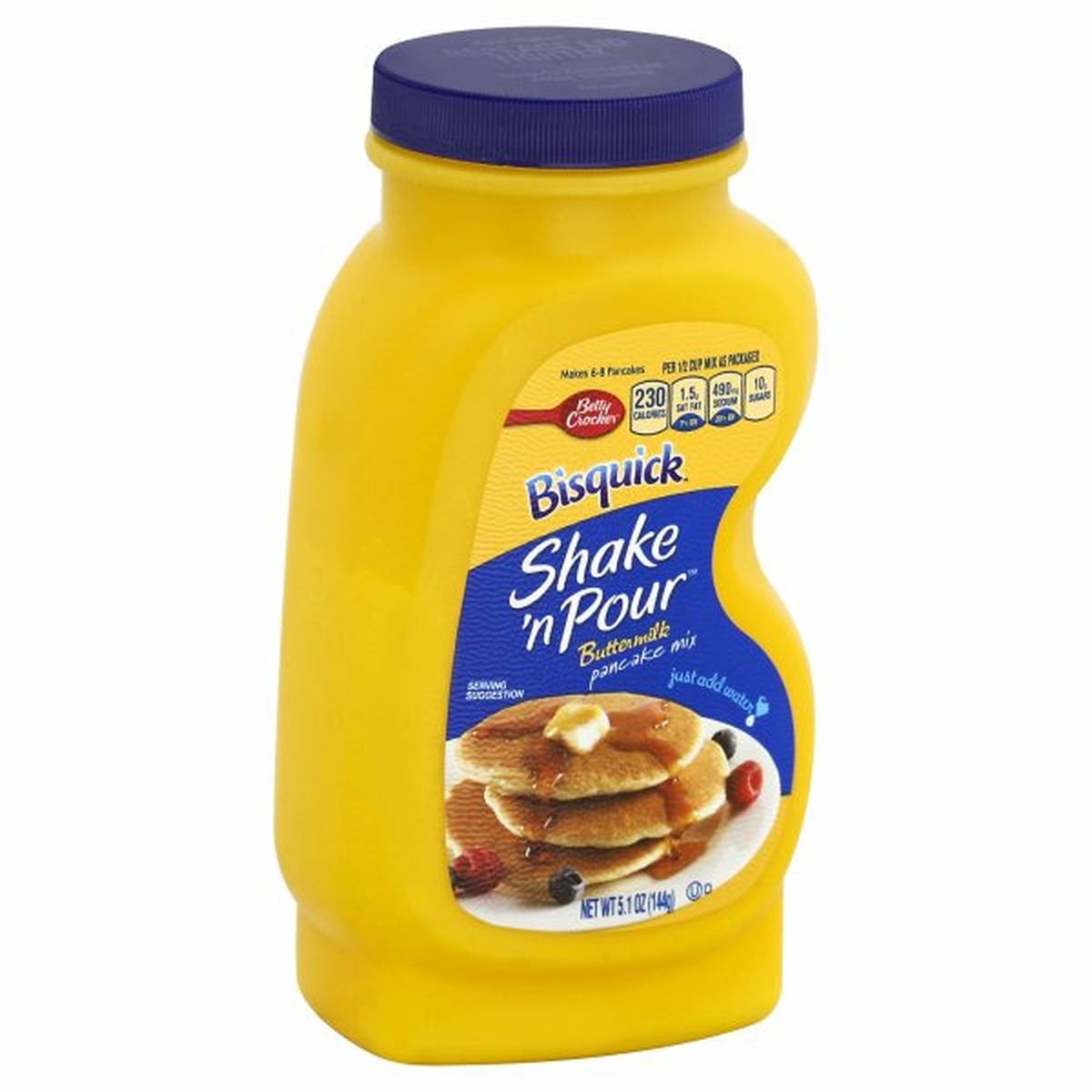 Calories in Bisquick Shake 'n Pour Pancake Mix, Buttermilk