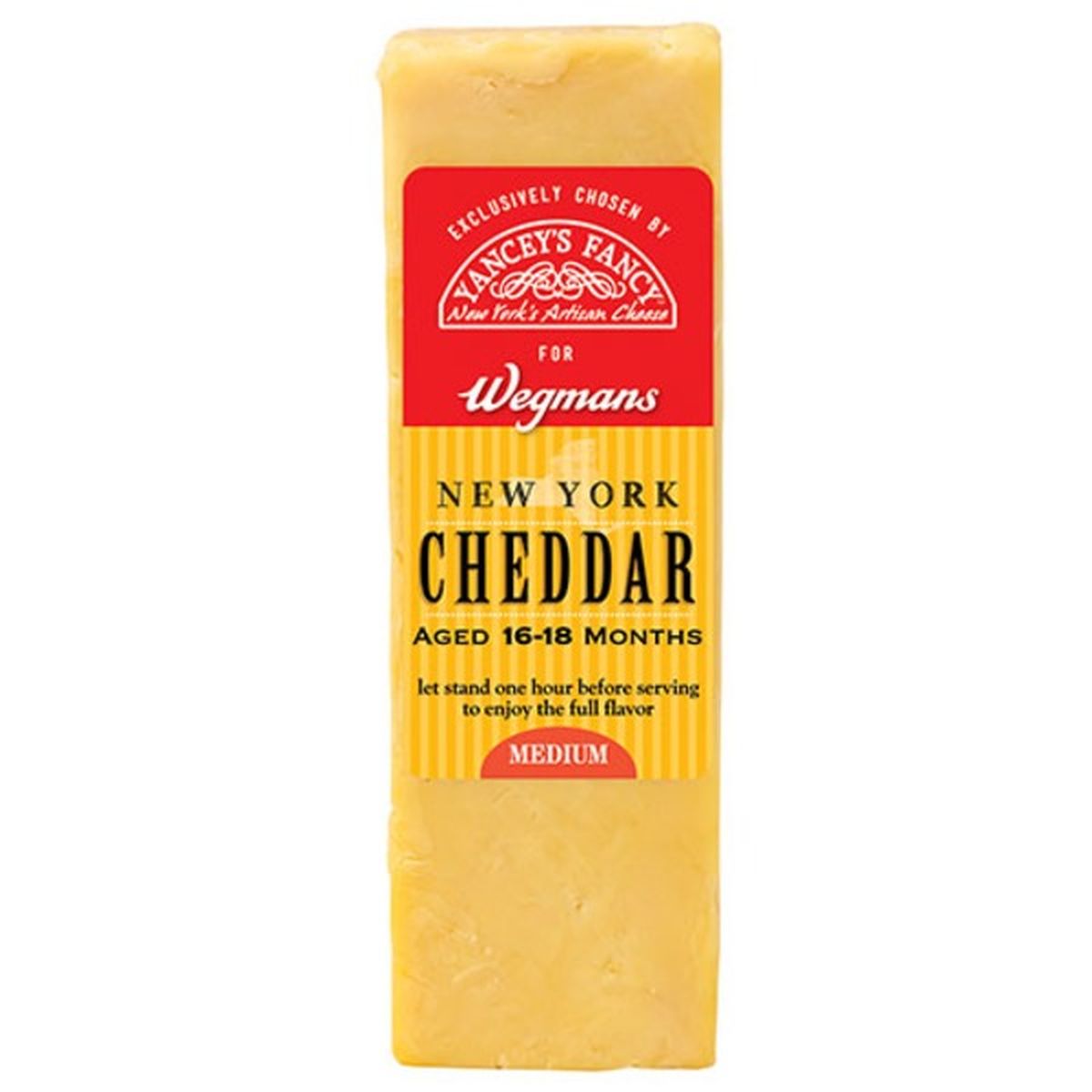Calories in Wegmans 16-18 Month Aged Orange Cheddar Cheese