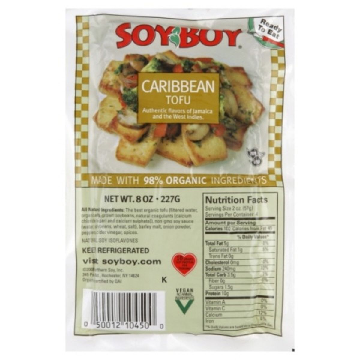 Calories in Soy Boy Tofu, Caribbean