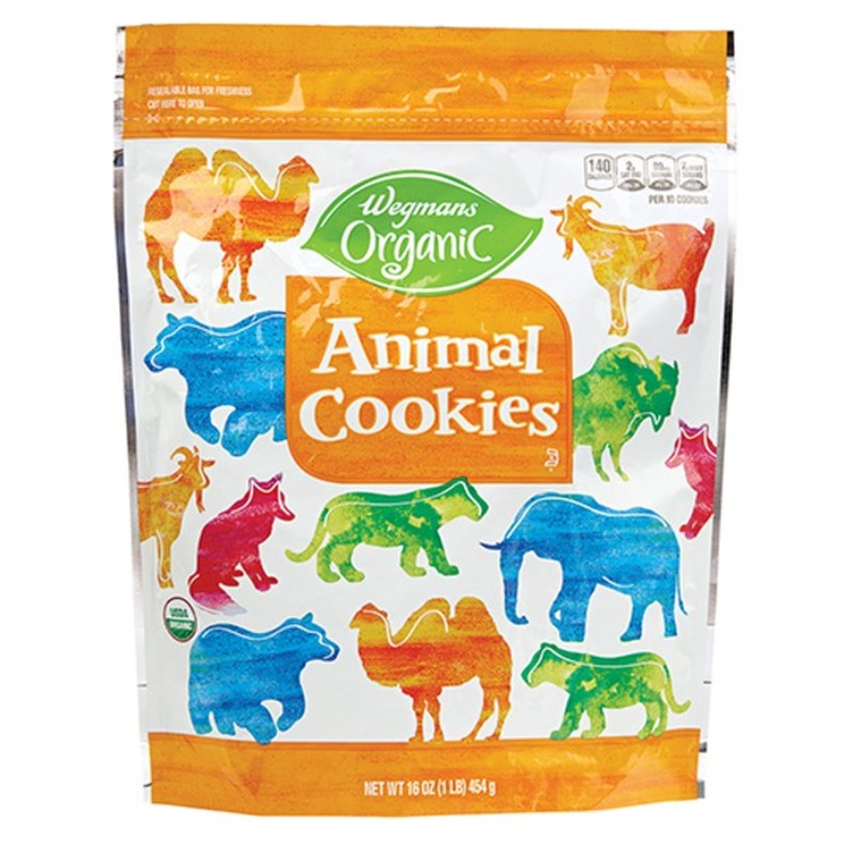Calories in Wegmans Organic Animal Cookies