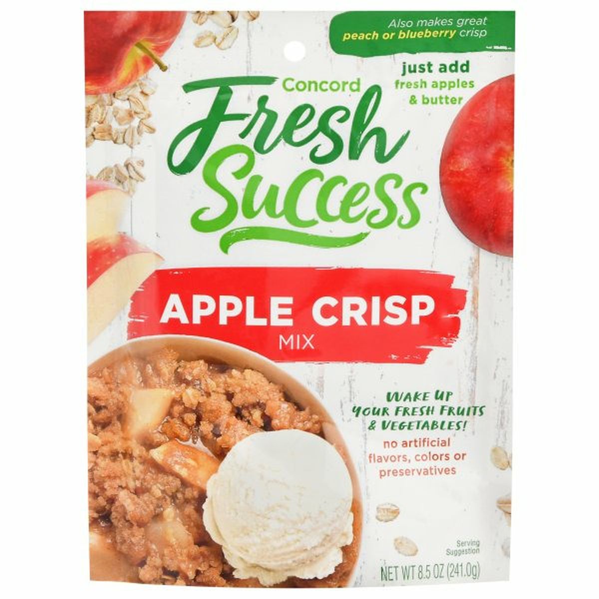 Calories in Concord Foods Fresh Success Apple Crisp Mix