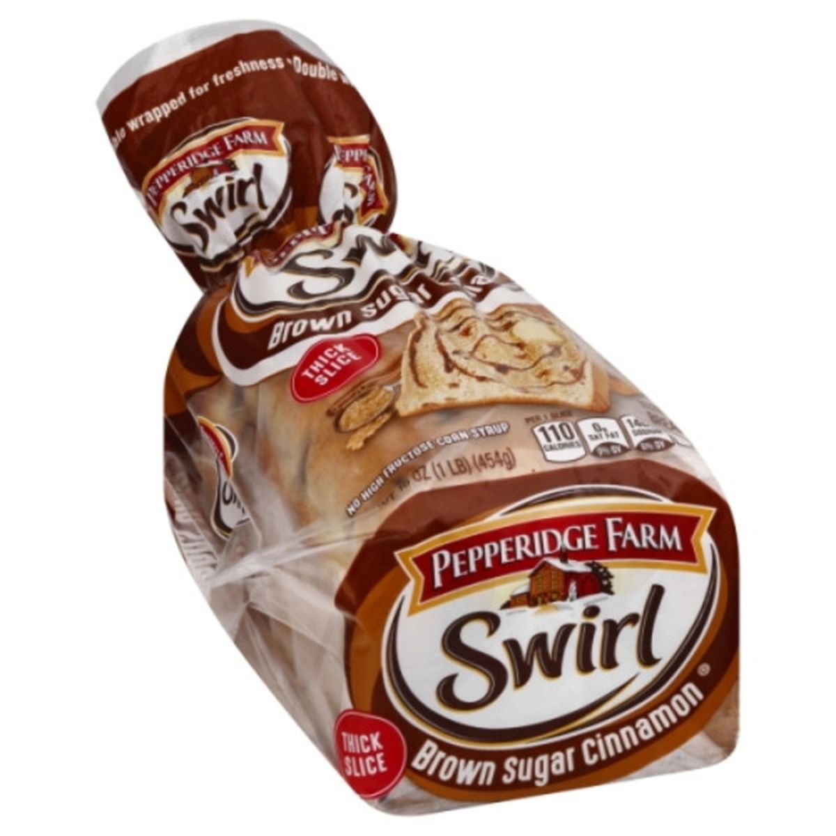 Calories in Pepperidge Farms  Swirl Bread, Brown Sugar Cinnamon, Thick Slice