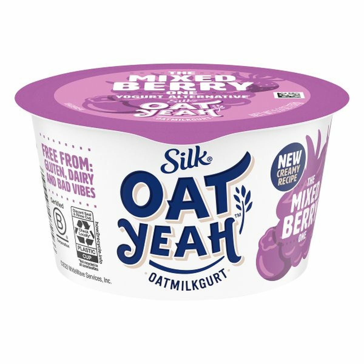 Calories in Silk Oat Yeah Oatmilkgurt, The Mixed Berry One