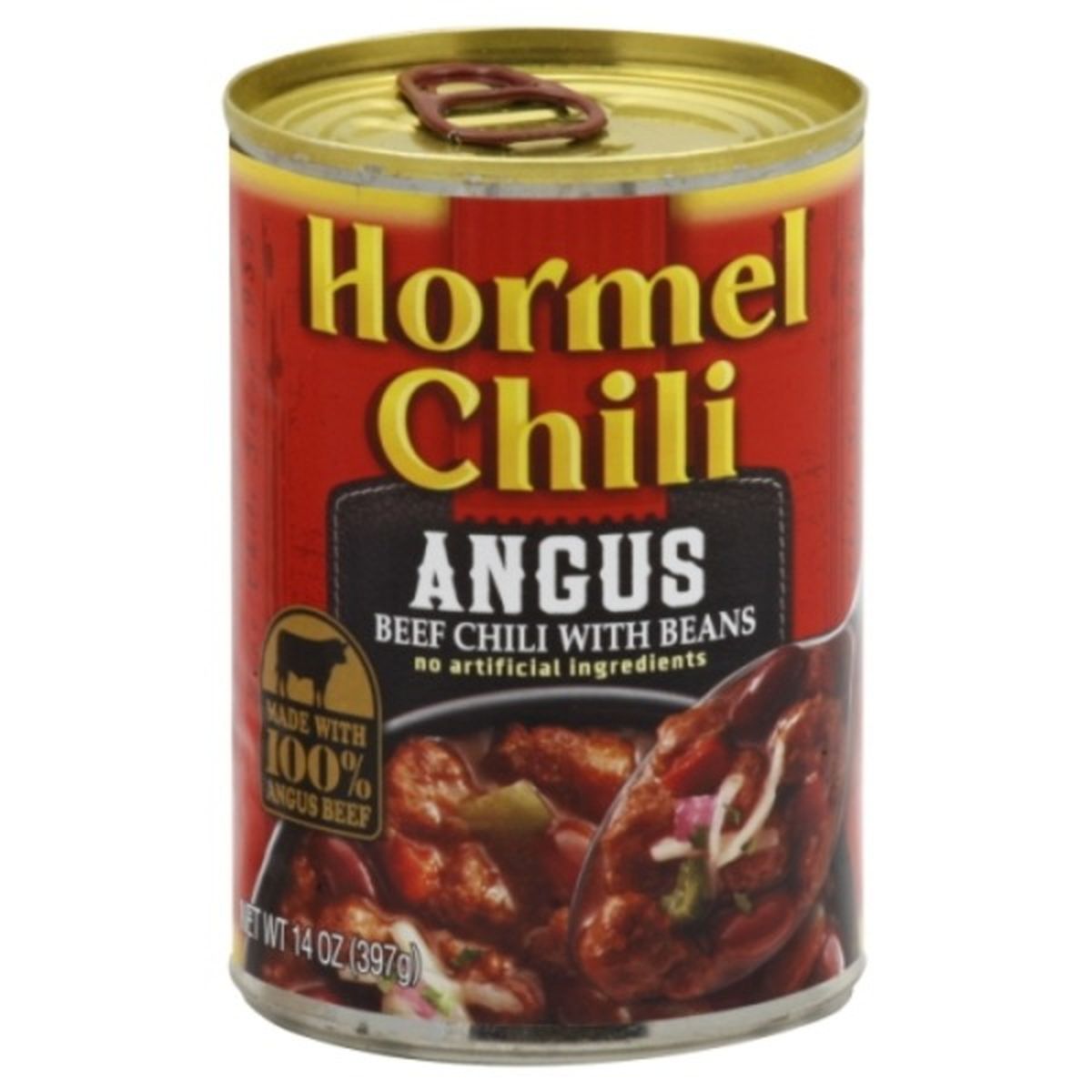 Calories in Hormel Chili, Angus